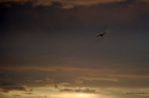 Flugzeug nach dem Start