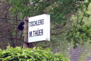 Tischler Firmenschild