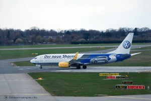 TUIfly "Sharan" ready for takeoff