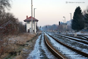 Gleise und Weichen an der ehemaligen GÜST Ellrich-Walkenried