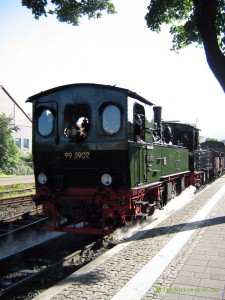 Harzer Schmalspurbahn am Bahnhof Wernigerode