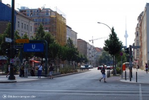 Die wieder freie Bernauer Straße