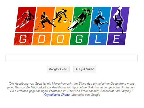 Google Doodle zu Olympia