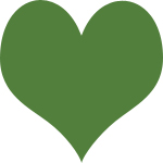 Herz grün