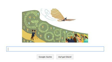 Google Doodle für Otto Lilienthal