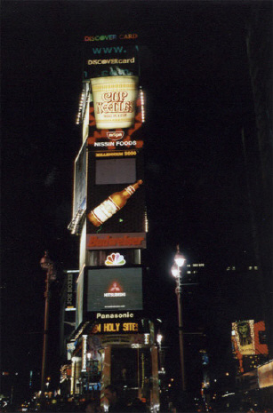 Werbung am Time Square