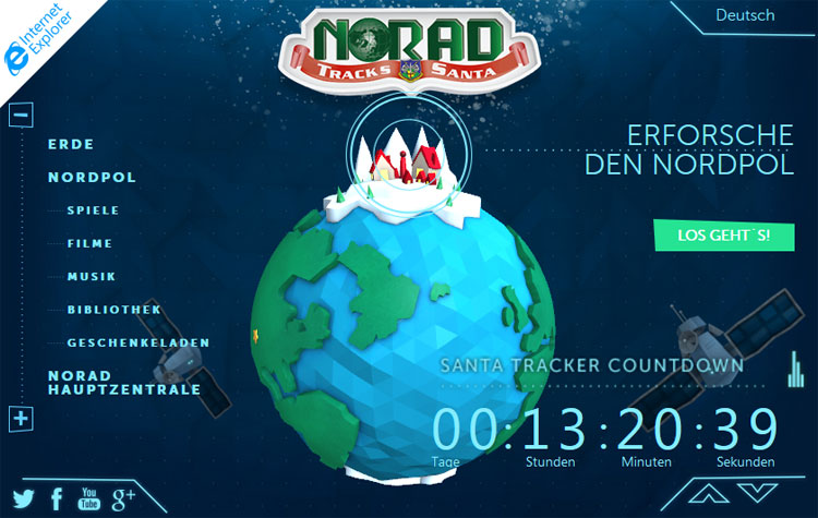 Norad Santa Tracker