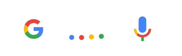 Das Google "G" allein und die Google-Farben als Symbole