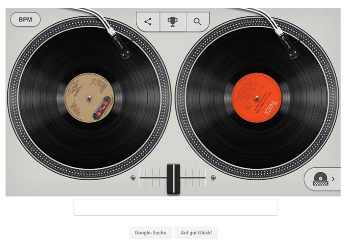Google Doodle mit Beatmaschine