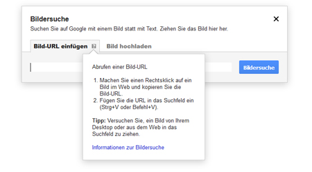 Google Bildersuche URL-Anleitung