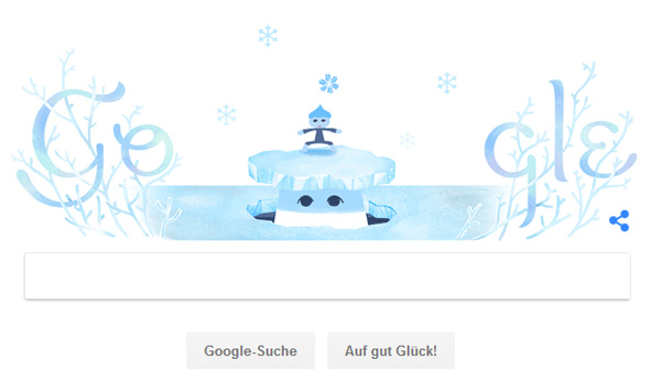 Screenshot: Google Doodle zum Winteranfang 2018