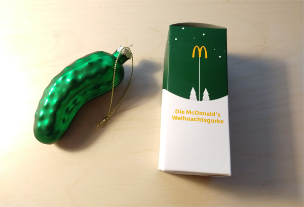 McDonald's Weihnachtsgurke