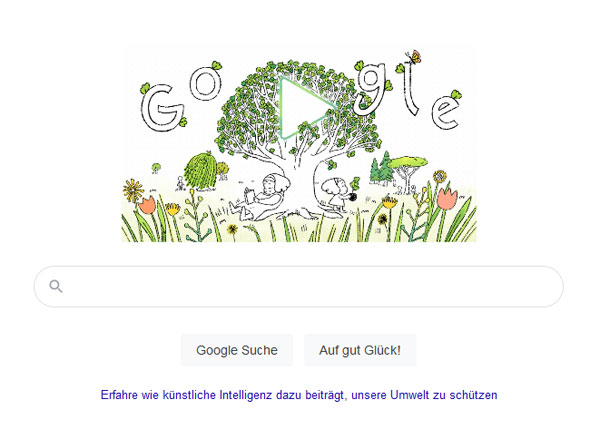 Screenshot: Google Doodle zum Earth Day